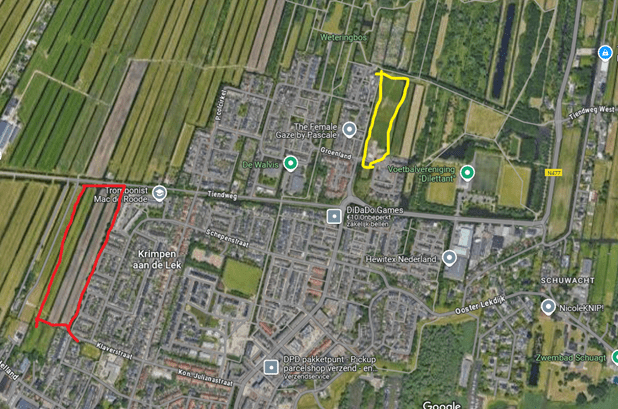 Luchtoverzicht woningbouwgebied Krimpen ad Lek